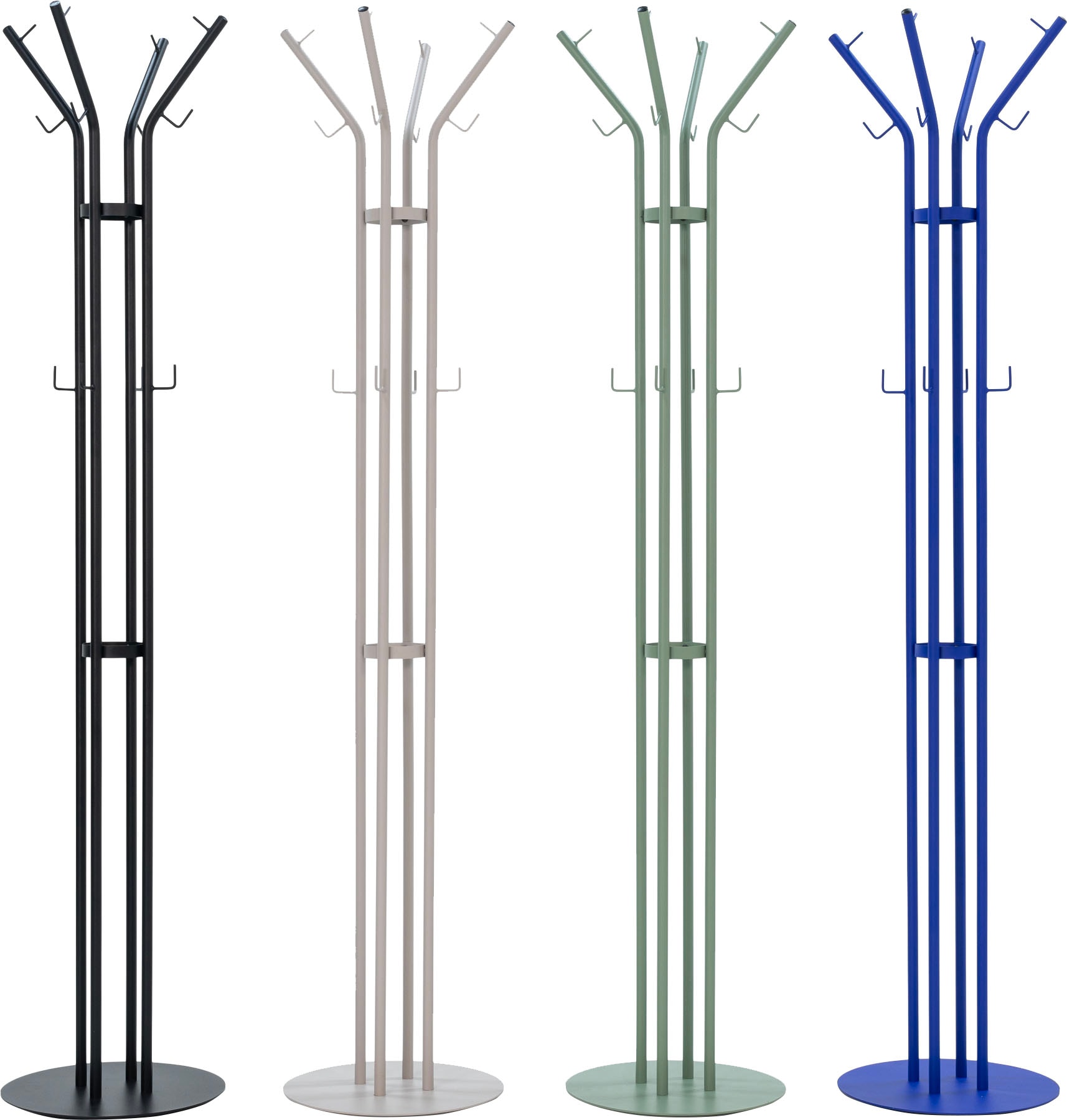 Garderobenständer SPINDER DESIGN "CHARLY freistehende Garderobe", schwarz, B:40cm H:170cm T:40cm, Stahl, Garderobenständer