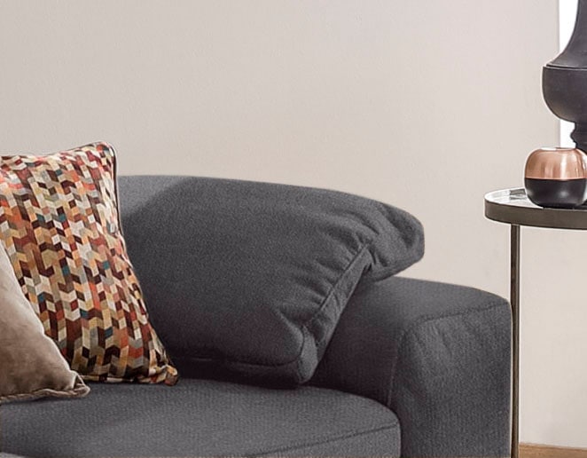 Armlehnenkissen W.SCHILLIG "run", grau (anthrazit w82), B:53cm H:53cm, Flachgewebe W82 Q2 (74% Polyacryl, 26% Polyester), Polsterauflagen, Seitenteilkissen für die Armlehne