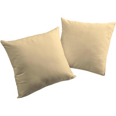 Dekokissen WIRTH "WirthNatur" Gr. 3, grau (taupe, unifarben), B:40cm L:60cm, Baumwolle, Dekokissen_Sitzkissen_Kissenhüllen, Kissenhülle ohne Füllung, 2 Stück Image