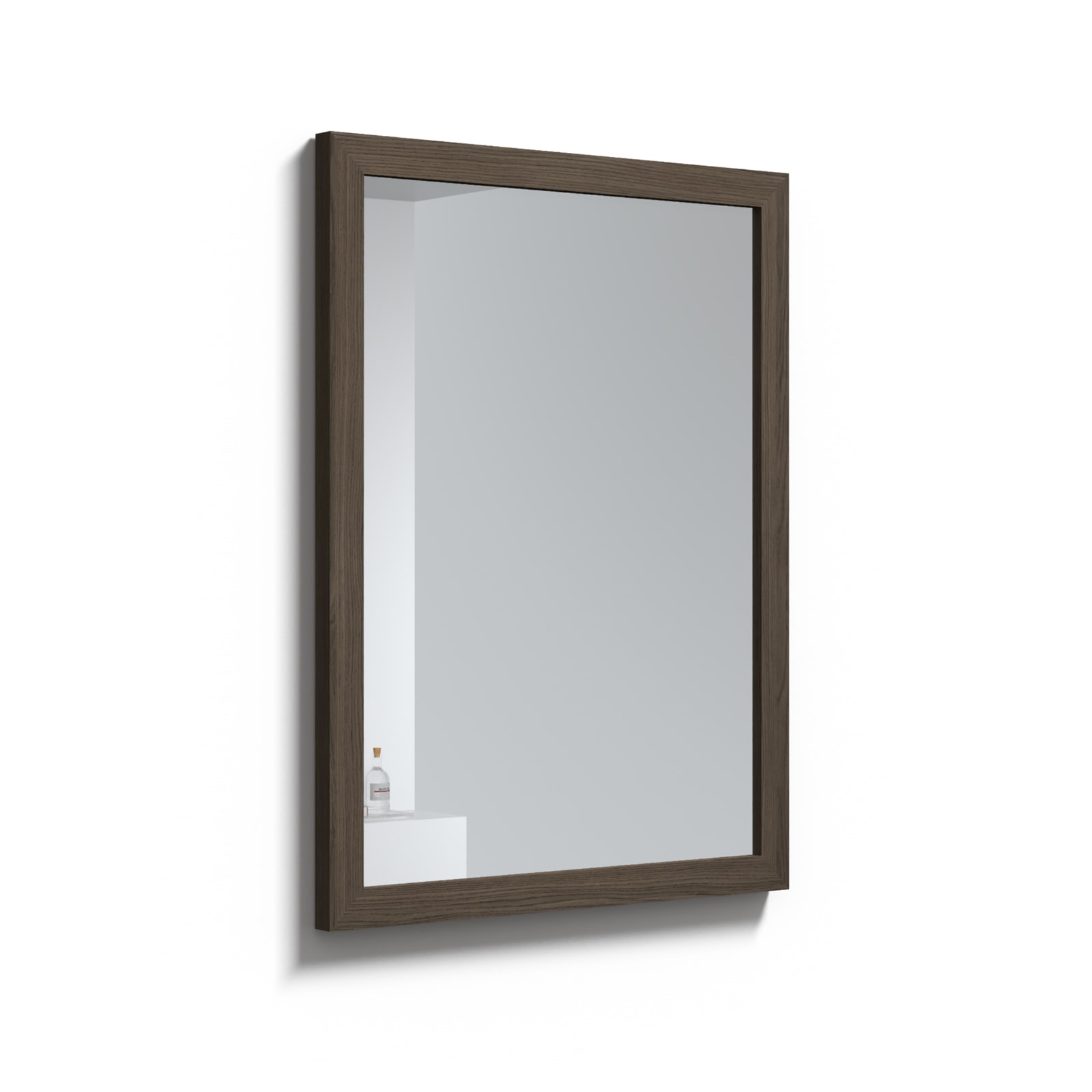 Badspiegel WELLTIME "Rustic", braun (smoked oak), B:60 H:80 T:3, Furnier, Spiegel, Breite 60 cm, FSC-zertifiziert Image