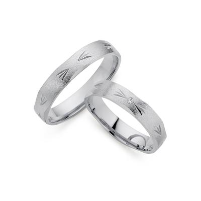 Trauring PHÖNIX "Schmuck Geschenk Silber 925 Ehering LIEBE, 930788, 930789" Gr. 63, silber (silberfarben), Fingerringe, 63, ohne Brillant, Silber 925 (Sterlingsilber), 4mm, Made in Germany - wahlweise mit oder ohne Brillant Image