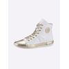 Sneaker ANDREA CONTI, Damen, Gr. 38, gold (weiß, goldfarben), Leder, Glattleder, Rindsleder, modisch, Schuhe