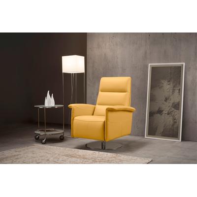 Sessel EGOITALIANO "Kelly Designsessel", gelb, B:83cm H:105cm T:92cm, Leder u00bbBULLu00ab (echtes Rindsleder). Geschliffenes, pigmentiertes und behandeltes Rindsleder mit einer Dicke von 1, 3-1, 5 mm. Dieses Leder zeigt eine ziemlich weiche Hand... Image
