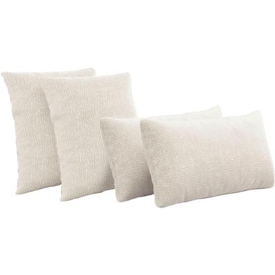 Polsterauflage SIT & MORE "Neapel", beige (cream), T:10cm, 100% Polyester, Polsterauflagen, 4 Stück im Set Image