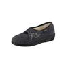 Hausschuh FISCHER, Damen, Gr. 42, grau (anthrazit), Textil, Schuhe