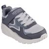 Sneaker SKECHERS "UNO LITE", Kinder, Gr. 27, grau (hellgrau), Lederimitat, sportlich, Schuhe, Freizeitschuh mit Memory Foam, Größenschablone zum Download