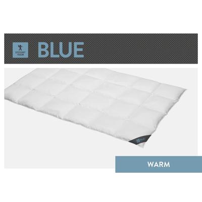 Daunenbettdecke SPESSARTTRAUM "Blue", weiß, B:135cm L:200cm, Bezug: 100% Baumwolle. Füllung: 60% Daunen, 40% Federn, Bettdecken, hergestellt in Deutschland, allergikerfreundlich Image