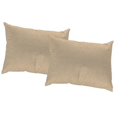 Dekokissen WIRTH "FIONA" Gr. 1, braun (braun, unifarben), B:40cm L:40cm, Polyester, Kunstfaser, Dekokissen_Sitzkissen_Kissenhüllen, Kissenhülle ohne Füllung, 2 Stück Image