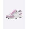 Sneaker CASUAL LOOKS, Damen, Gr. 40, rosa (hortensie, weiß), Glattleder, Veloursleder, sportlich, Schuhe