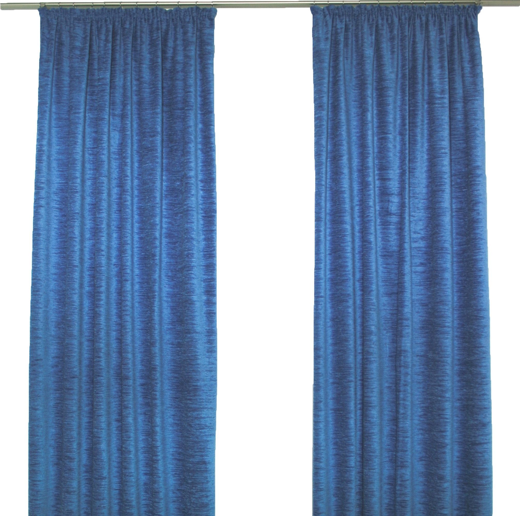 Vorhang WIRTH "Holmsund 288g/qm" Gr. 2, blau (royalblau), B:132cm H:160cm, Chenille, Polyacryl, Gardinen Image