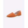 Slipper HEINE, Damen, Gr. 36, orange, Textil, modisch, Schuhe