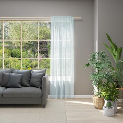 Vorhang NEUTEX FOR YOU "Allure", grau (hellgrau), B:140cm H:250cm, Jacquard, Polyester, Gardinen, Schal mit Multifunktionsband, Breite 140 cm, nach Maß Image