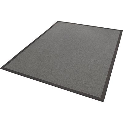 Teppichboden DEKOWE "Naturino RipsS2 Spezial", grau (anthrazit), B:280cm H:8mm L:350cm, Kunstfaser, Teppiche, Flachgewebe, meliert, Sisal-Optik, In- und Outdoor geeignet Image