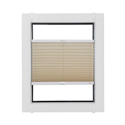 Plissee SUNLINES "Start-up Style Crush", weiß (naturfarben, weiß, weiß), B:80cm H:85cm, Obermaterial: 80% Polyester, 15% Metall, 5% Kunststoff, Plissees, nach Maß Image