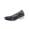 Ballerina CLASSIC, Damen, Gr. 41, blau (dunkelblau), Glattleder, modisch, Schuhe