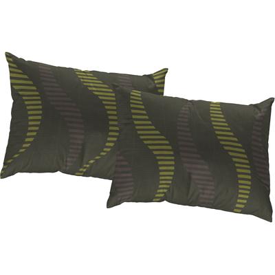 Dekokissen WIRTH "LUPARA" Gr. 2, grün (grün, gemustert), B:50cm L:50cm, Polyester, Baumwolle, Dekokissen_Sitzkissen_Kissenhüllen, Kissenhülle ohne Füllung, 2 Stück Image