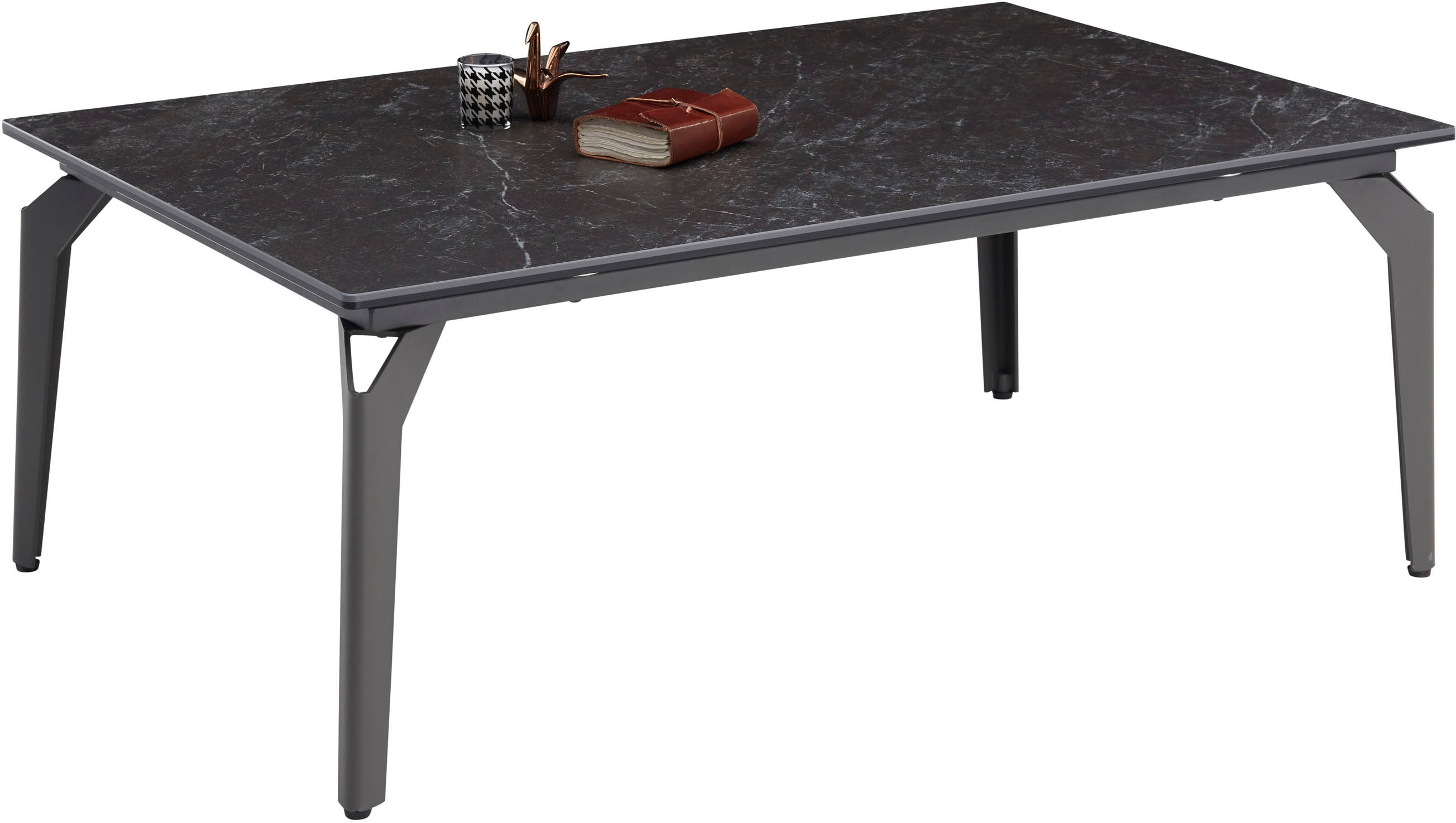 Couchtisch STOLKOM "Bibi", schwarz (schwarz, schwarz, schwarz), Tische, Keramik Schwarz, Wohnzimmertisch in edler Optik