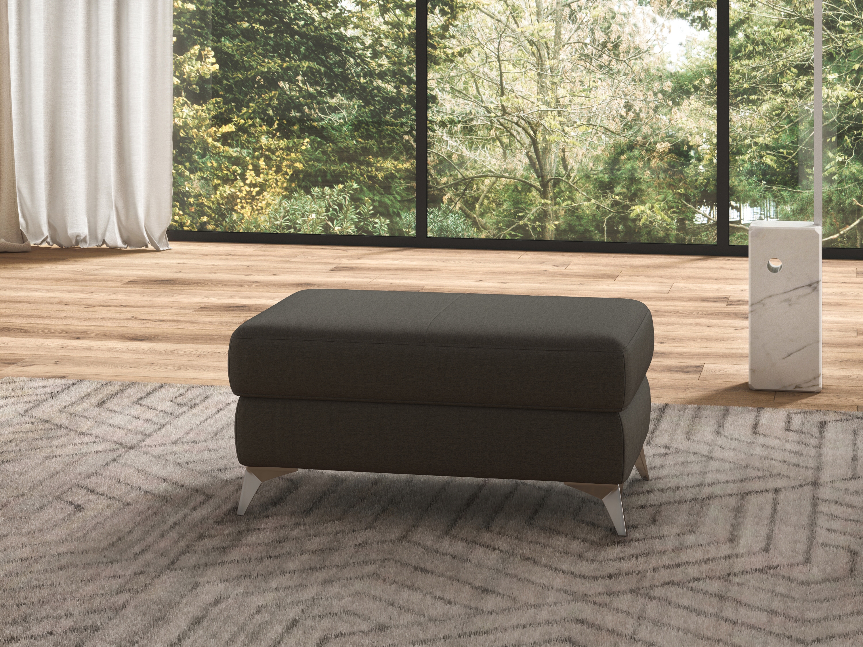 Stauraumhocker SIT & MORE "Padua", braun (schlamm), B:100 H:47, Hocker, mit Stauraum Image
