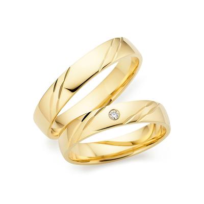 Trauring PHÖNIX "Schmuck Geschenk Gold 333 Ehering LIEBE, 930792, 930793" Gr. 71, gold (gelbgoldfarben), Fingerringe, 71, ohne Brillant, Gelbgold 333, 4mm, Made in Germany Image