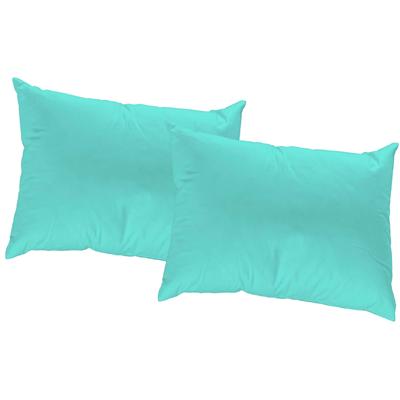 Dekokissen WIRTH "Peschiera" Gr. 1, grün (grün, unifarben), B:40cm L:40cm, Polyester, Seide, Dekokissen_Sitzkissen_Kissenhüllen, Kissenhülle ohne Füllung, 2 Stück Image