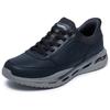Slip-On Sneaker SKECHERS "ARCH FIT ORVAN", Herren, Gr. 42, schwarz, Leder, Lederimitat, casual, Schuhe, Schnürschuh, Trainingsschuh mit Glide Step