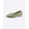 Slipper HEINE, Damen, Gr. 37, grün (lindgrün), Leder, Glattleder, sportlich, Schuhe