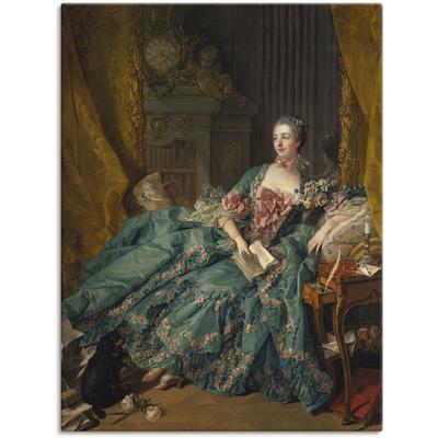 Wandbild ARTLAND "Bildnis der Marquise de Pompadour. 1756", grün (farbe bild(er): grün), B:30cm H:40cm, Canvas, Leinwand, Bilder, als Leinwandbild, Poster in verschied. Größen Image