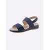 Sandale CAPRICE, Damen, Gr. 42, blau (marine), Nubukleder, sportlich, Schuhe