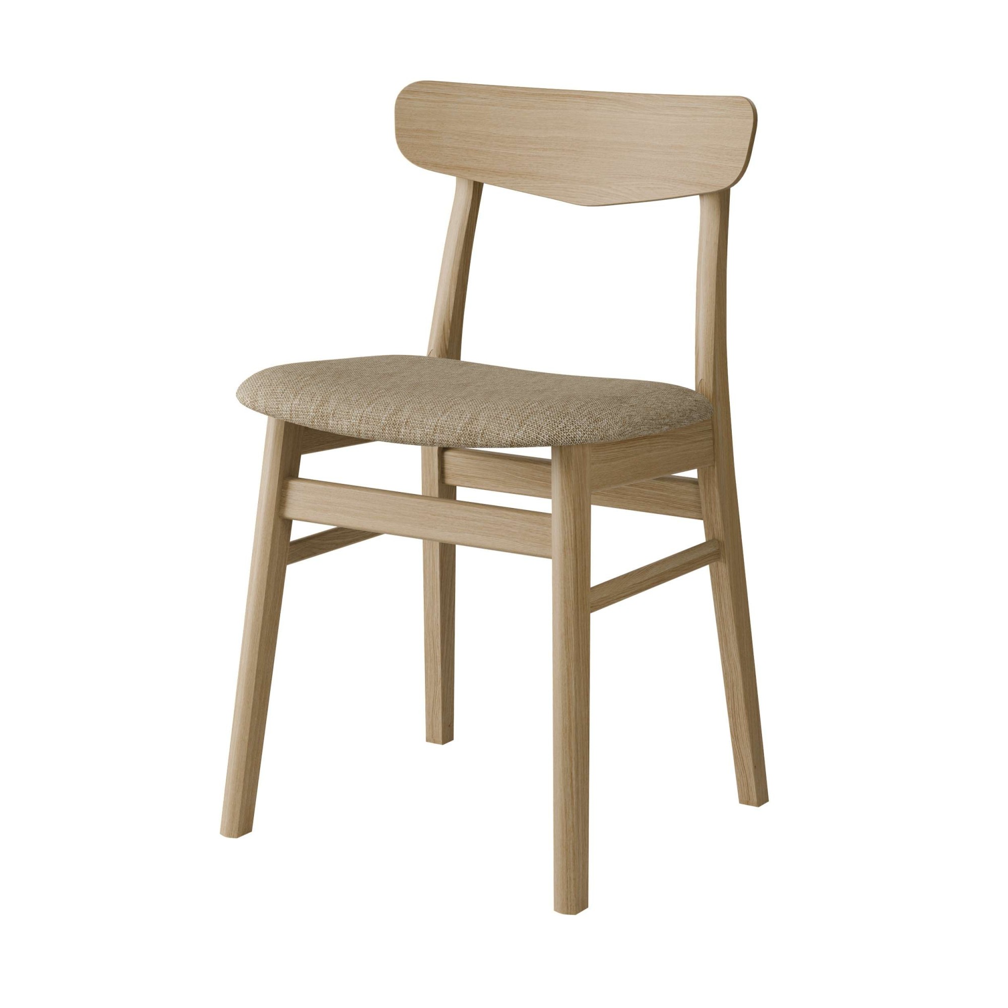 Esszimmerstuhl HAMMEL FURNITURE "Findahl by Hammel Mosbøl", , eiche natur geseift, eiche natur geseift, B:48cm H:79cm T:46cm, Massivholz, Stoff, Stühle, Massivholz, gepolsterte Sitzfläche, versch. Farbvarianten Image