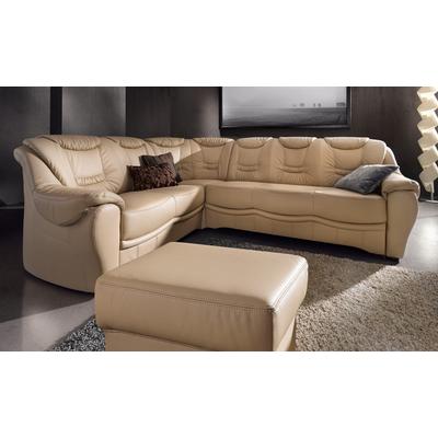 Ecksofa SIT & MORE "Benson L-Form", braun (cappuccino), B:265cm H:94cm T:215cm, NaturLeder, Luxus-Microfaser, Luxus-Kunstleder, Primabelle-Microfaser, Sofas, wahlweise mit Bettfunktion Image