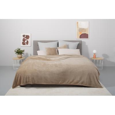 Tagesdecke OTTO HOME "Desner3", beige, B:140cm L:210cm, Polyester, Tagesdecken, mit Cashmere-Touch, viele Farben erhältlich, Decke ab 140x210 cm Image