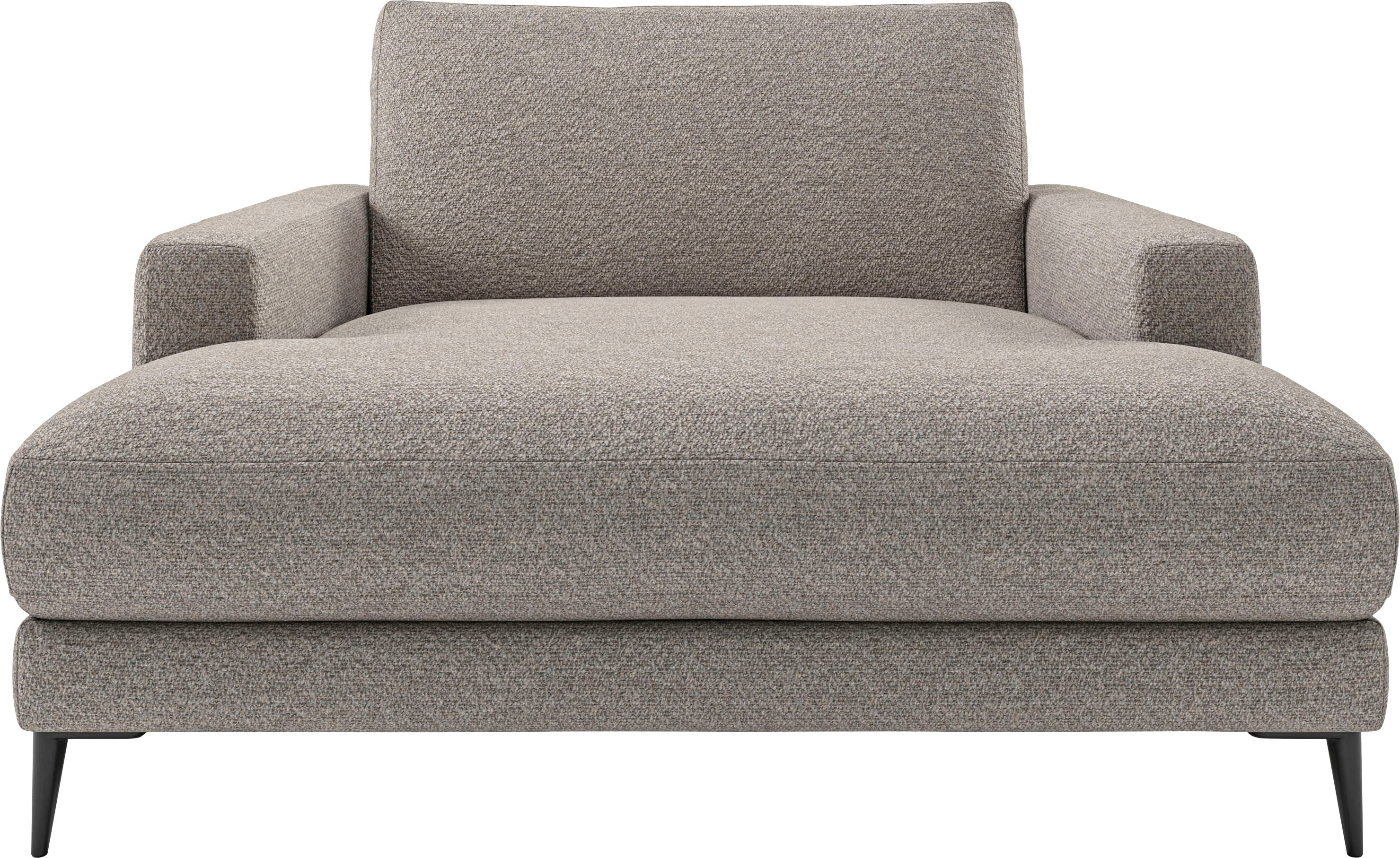Chaiselongue INOSIGN "Downtown Loungemöbel zum Relaxen, B/T/H: 132/170/84 cm", beige (natur), B:132cm H:84cm T:170cm, 96% Polyester, 4% Polyacry, Sofas, auch in Bouclé, Cord und Easy care - leicht mir Wasser zu reinigen