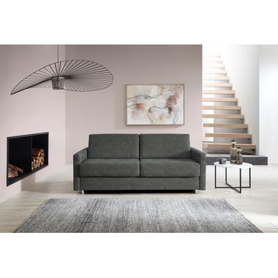 Schlafsofa BALI "JUNARA, Dauerschläfer mit zweigeteiltem Lattenrost", grau, B:205cm H:18cm T:101cm, 100% PES, Sofas, 160er u. 180er Breite, 2 Matratzenvarianten Image