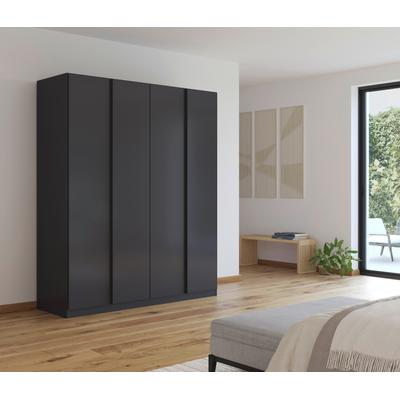 Drehtürenschrank RAUCH "Monostar", grau (graumetallic), B:181cm H:210cm T:54cm, Holzwerkstoff, Schränke, mit umfangreicher Innenausstattung Image