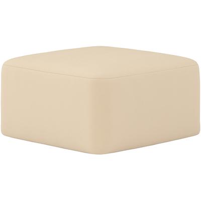 Hocker INOSIGN "Nergal", beige (creme), B:80cm H:45cm T:80cm, 95% Polyester, 5% Polyamid, Hocker, Polsterhocker mit Wellenunterfederung, in verschiedenen Farben Image