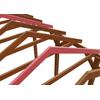 Carport-Stützelement SKANHOLZ "Schneelasterhöhung", braun (nussbaum), B:430cm T:750cm, Stützelemente, sk=3,00kN/m²