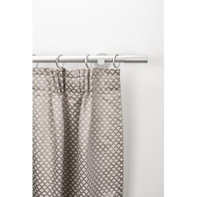 Gardinenstange GARESA "EASY", silber (silberfarben), B:64cm L:300cm Ø:20mm, Aluminium, Gardinenstangen, Vorhanggarnitur, verlängerbar, Endk. M. Streifen, Alu, mit Ringe Image