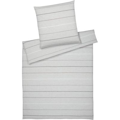 Bettwäsche ELEGANTE "Balance", beige (greige), B/L: 155cm x 220cm, , Halbleinen, B/L: 80cm x 80cm, Halbleinen, Obermaterial: 50% Baumwolle, 50% Leinen, Bettwäsche, angenehmes Hautgefühl Image
