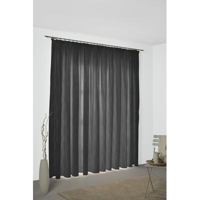 Vorhang WIRTH "Riccia" Gr. 1, bunt (grau, silberfarben), B:132cm H:145cm, Jacquard, Baumwolle, Polyester, Gardinen Image