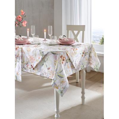 Tischdecke Gr. 5, grün (champagner, eucalyptus, bedruckt), B:130cm L:220cm, Tischdecken Image