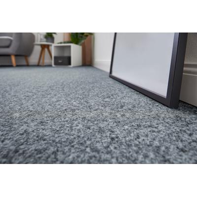 Teppichboden ANDIAMO "Invita, Nadelvlies, Made in Belgium", grau (stahl), B:400cm H:5mm L:450cm, Kunstfaser, Teppiche, melierte Optik, Breite 200 cm oder 400 cm, robust & strapazierfähig Image