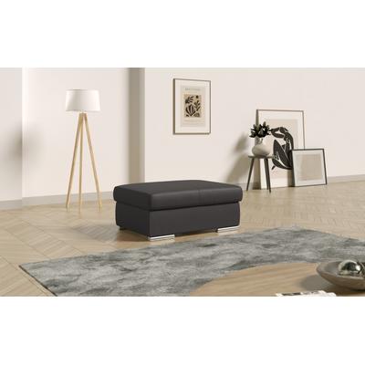 Polsterhocker SIT & MORE "Broadway", braun (mokka), B:99cm H:42cm T:65cm, Luxus-Microfaser aus 100% Polyester, Hocker Image