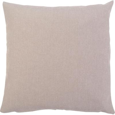 Dekokissen GÖZZE "Milano", grau (taupe, unifarben), B:50cm L:50cm, Polyester, Dekokissen_Sitzkissen_Kissenhüllen, mit Reißverschluss, Kissenhüle ohne Füllung, 2 Stück Image