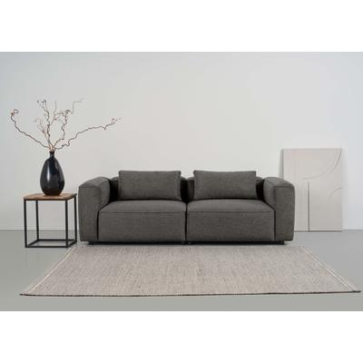 3-Sitzer ANDAS "Tvinnet", grau (mittelgrau), B:228cm H:73cm T:106cm, 100% PES, Sofas, Breite 228 cm, extra tiefe Sitzfläche, kubisches Sitzvergnügen Image
