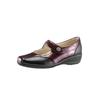 Ballerina, Damen, Gr. 8, bunt (schwarz, bordeaux), Lederimitat, HALLUX SOFT BY GOLDKRONE, Schuhe