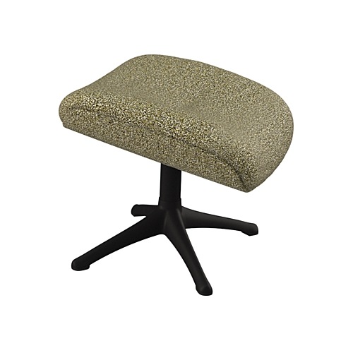 Fußhocker FLEXLUX "Elegant, Beinstütze, Entspannung, Skandinavisch, Ultimativer Komfort", grün (fall grün), B:44 H:39 T:35, 62% Polyester, 17% Cotton, 14% Linen, 12%Polyester, 4% Wool, Hocker, Organische Formen, Robuster Schwarzer fuß, Weicher... Image