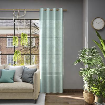 Vorhang NEUTEX FOR YOU "Libre-ECO", grün (salbei), B:142cm H:155cm, Jacquard, Polyester, Gardinen, Breite 142 cm, nach Maß Image