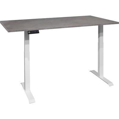 Schreibtisch MÄUSBACHER "Big System Office", weiß (weiß matt, graphit, weiß matt, graphit), B:160cm, Tische, Breite 160 cm, elektrisch höhenverstellbar Image