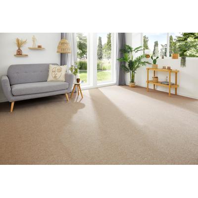 Teppichboden MY HOME "Ruth, melierte Schlinge, Made in Netherlands", beige, B:500cm H:4,5mm L:500cm, Kunstfaser, Teppiche, Breite 400 & 500 cm, robust, pflegeleicht, antistatisch Image