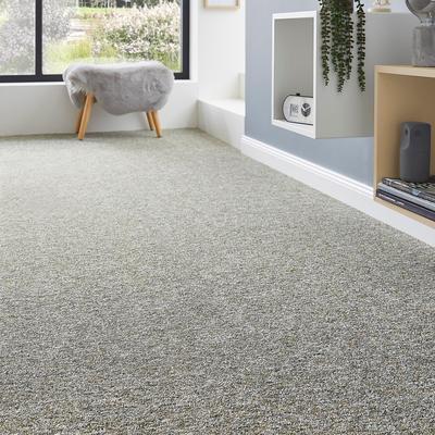 Teppichboden ANDIAMO "Gambia, Feinschlinge, Made in Belgium", grün, B:400cm H:7,2mm L:1000cm, Kunstfaser, Teppiche, meliert, Breite 400 cm oder 500 cm, strapazierfähig, pflegeleicht Image